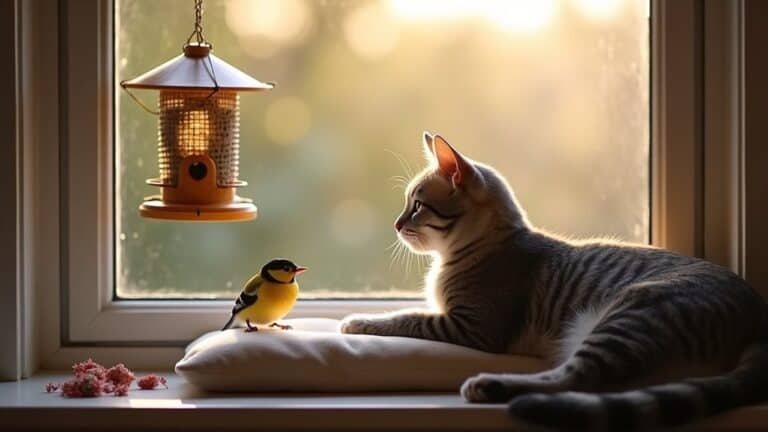 cat friendly bird watching setup