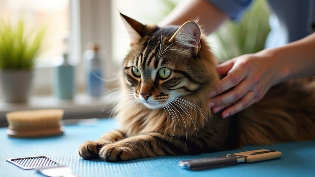 cat fur matting causes