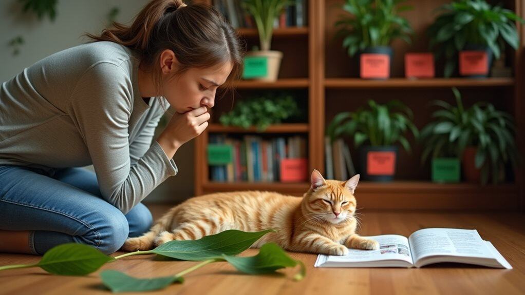 cat plant poisoning symptoms