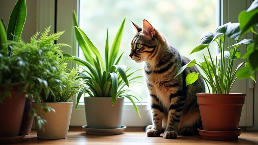cat safe vs toxic plants