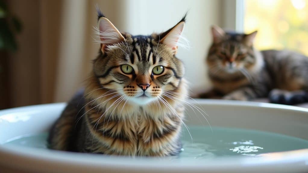 cats water tolerance varies