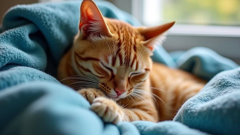 comfort behaviors in cats