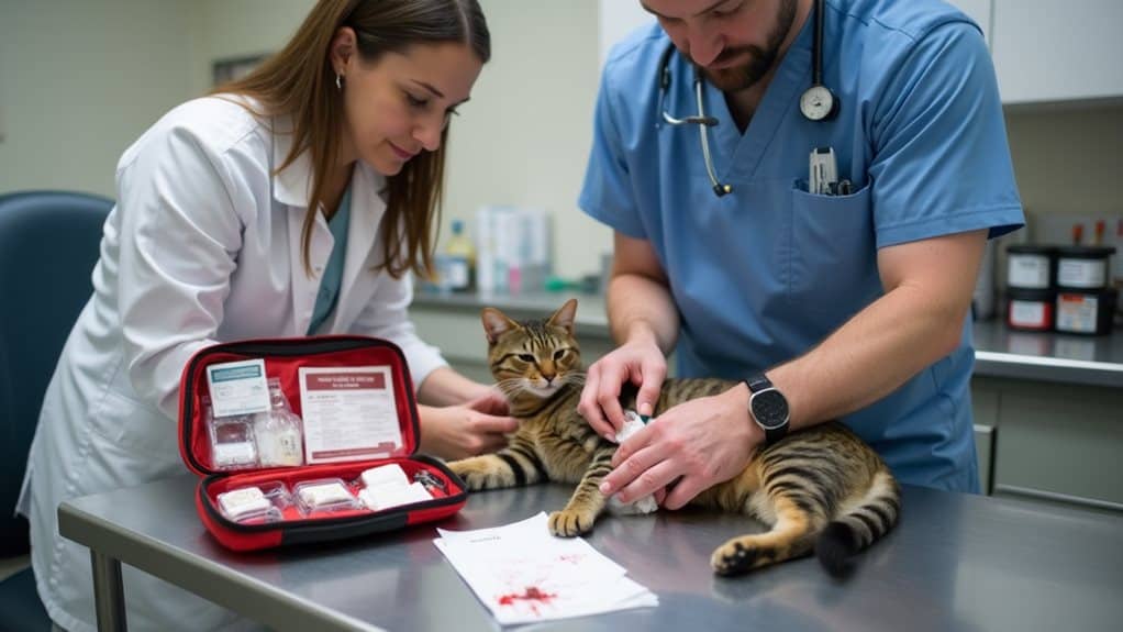 manage cat bleeding wounds