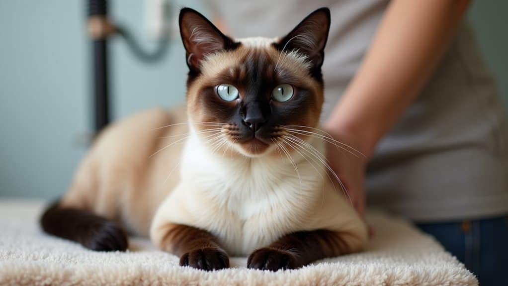 positive cat grooming routine