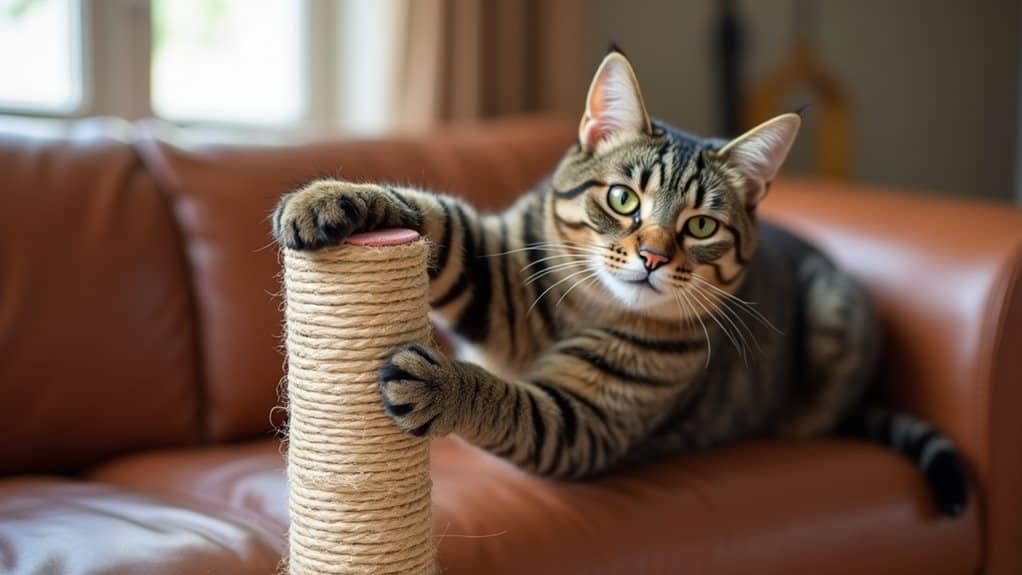 strategic scratching post placement