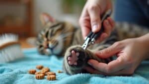 stress free cat nail trimming