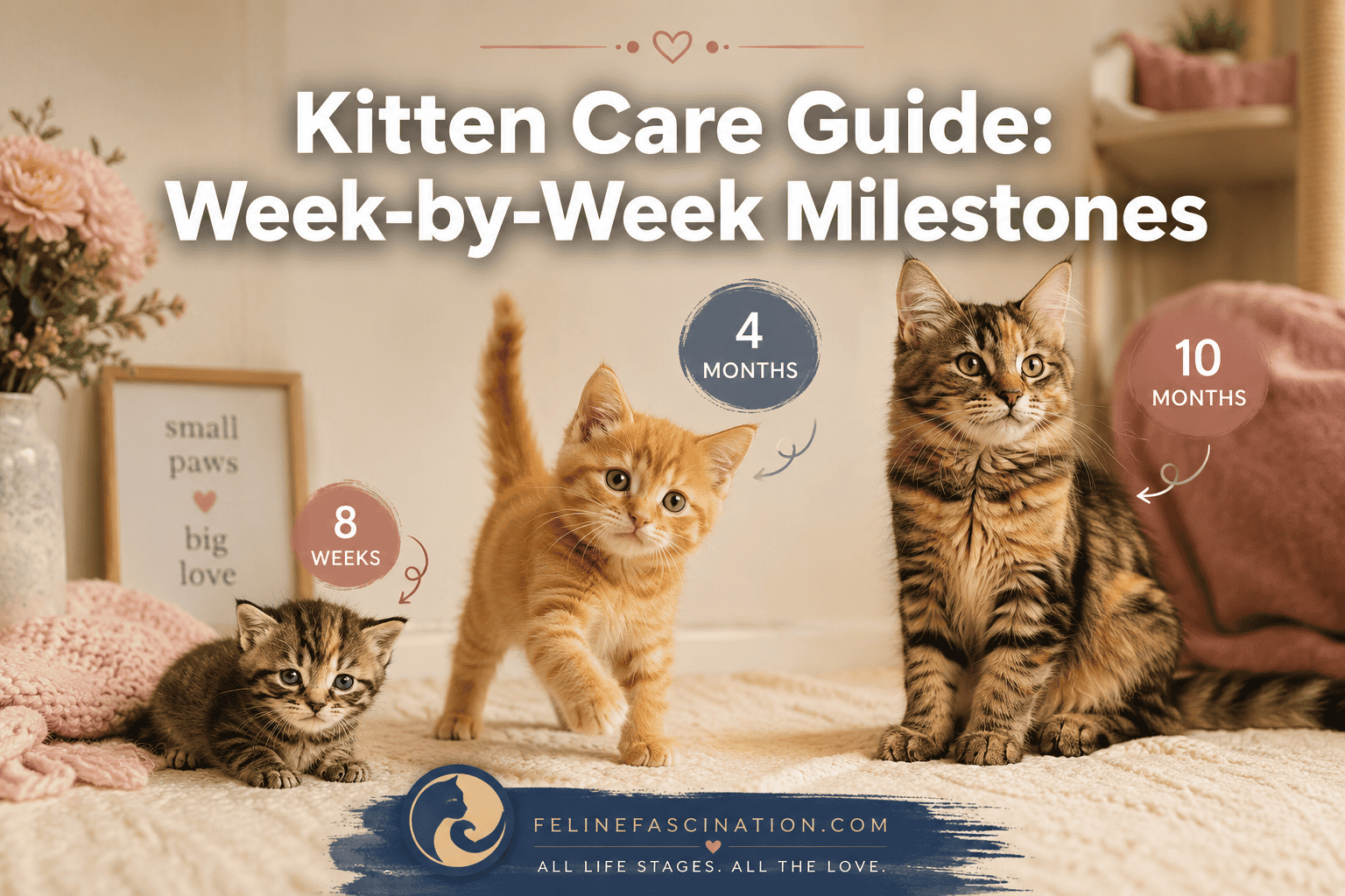 Kitten Care Guide: Week-by-Week Milestones from 8 Weeks to 1 Year