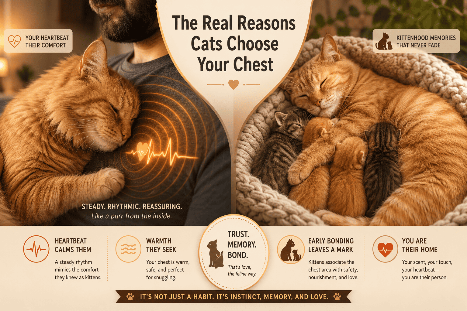 The Real Reasons Why Do Cats Lay on Your Chest